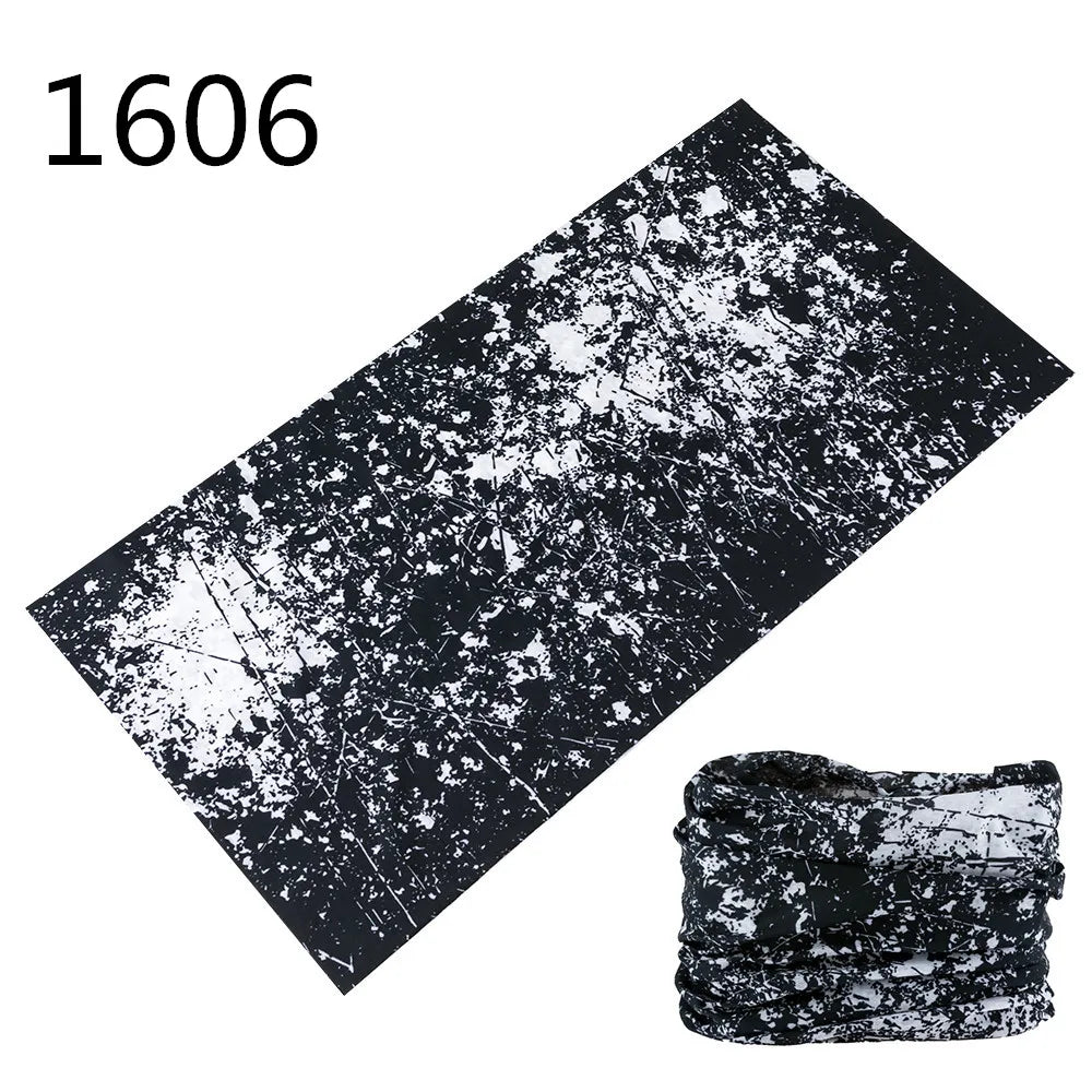 1551-1600 Flower Animal Print Turban Seamless Bandanas Headwear Scarf Magic Headband Face Mask Wrap Bike Headscarf Frauen Schal