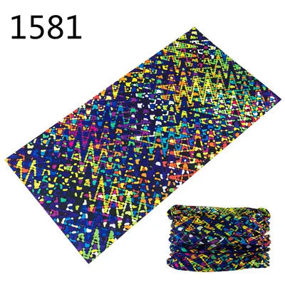 1551-1600 Flower Animal Print Turban Seamless Bandanas Headwear Scarf Magic Headband Face Mask Wrap Bike Headscarf Frauen Schal