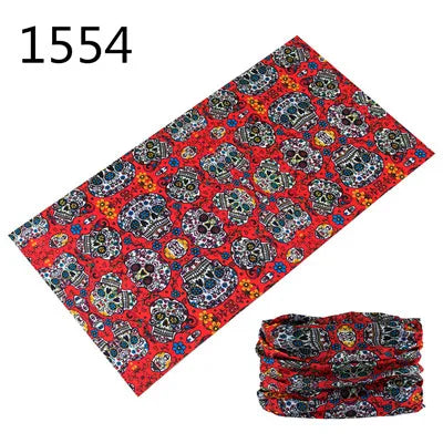 1551-1600 Flower Animal Print Turban Seamless Bandanas Headwear Scarf Magic Headband Face Mask Wrap Bike Headscarf Frauen Schal