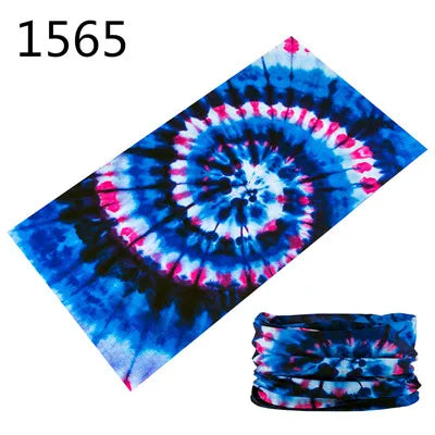 1551-1600 Flower Animal Print Turban Seamless Bandanas Headwear Scarf Magic Headband Face Mask Wrap Bike Headscarf Frauen Schal