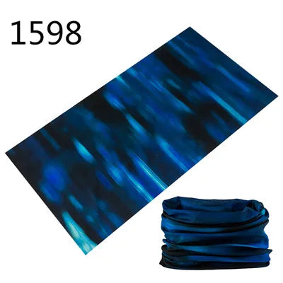 1551-1600 Flower Animal Print Turban Seamless Bandanas Headwear Scarf Magic Headband Face Mask Wrap Bike Headscarf Frauen Schal