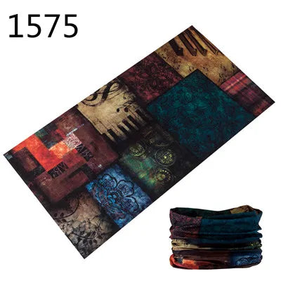 1551-1600 Flower Animal Print Turban Seamless Bandanas Headwear Scarf Magic Headband Face Mask Wrap Bike Headscarf Frauen Schal
