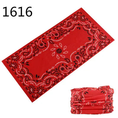 1551-1600 Flower Animal Print Turban Seamless Bandanas Headwear Scarf Magic Headband Face Mask Wrap Bike Headscarf Frauen Schal
