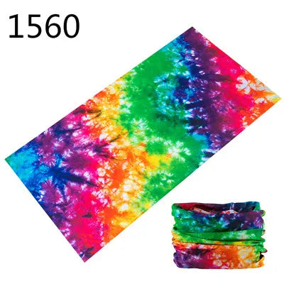 1551-1600 Flower Animal Print Turban Seamless Bandanas Headwear Scarf Magic Headband Face Mask Wrap Bike Headscarf Frauen Schal