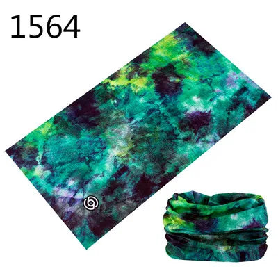 1551-1600 Flower Animal Print Turban Seamless Bandanas Headwear Scarf Magic Headband Face Mask Wrap Bike Headscarf Frauen Schal