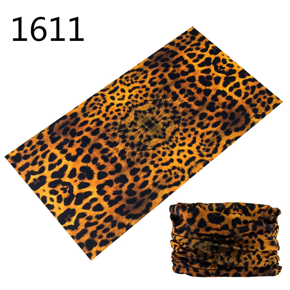 1551-1600 Flower Animal Print Turban Seamless Bandanas Headwear Scarf Magic Headband Face Mask Wrap Bike Headscarf Frauen Schal
