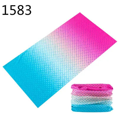 1551-1600 Flower Animal Print Turban Seamless Bandanas Headwear Scarf Magic Headband Face Mask Wrap Bike Headscarf Frauen Schal