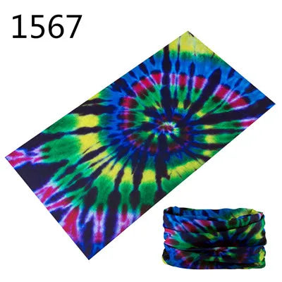 1551-1600 Flower Animal Print Turban Seamless Bandanas Headwear Scarf Magic Headband Face Mask Wrap Bike Headscarf Frauen Schal