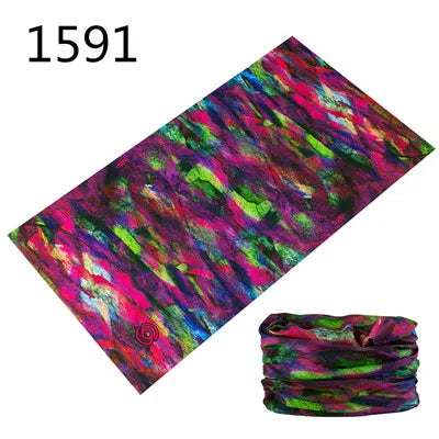 1551-1600 Flower Animal Print Turban Seamless Bandanas Headwear Scarf Magic Headband Face Mask Wrap Bike Headscarf Frauen Schal