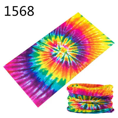 1551-1600 Flower Animal Print Turban Seamless Bandanas Headwear Scarf Magic Headband Face Mask Wrap Bike Headscarf Frauen Schal