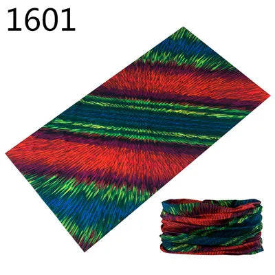 1551-1600 Flower Animal Print Turban Seamless Bandanas Headwear Scarf Magic Headband Face Mask Wrap Bike Headscarf Frauen Schal