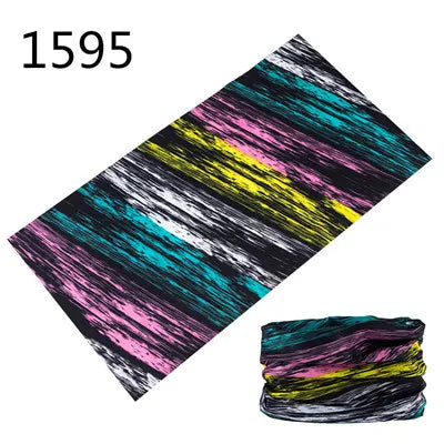 1551-1600 Flower Animal Print Turban Seamless Bandanas Headwear Scarf Magic Headband Face Mask Wrap Bike Headscarf Frauen Schal
