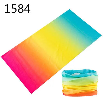 1551-1600 Flower Animal Print Turban Seamless Bandanas Headwear Scarf Magic Headband Face Mask Wrap Bike Headscarf Frauen Schal