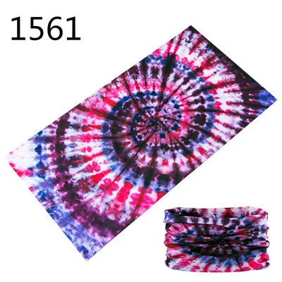 1551-1600 Flower Animal Print Turban Seamless Bandanas Headwear Scarf Magic Headband Face Mask Wrap Bike Headscarf Frauen Schal
