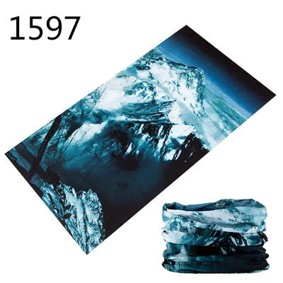 1551-1600 Flower Animal Print Turban Seamless Bandanas Headwear Scarf Magic Headband Face Mask Wrap Bike Headscarf Frauen Schal