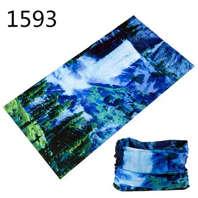1551-1600 Flower Animal Print Turban Seamless Bandanas Headwear Scarf Magic Headband Face Mask Wrap Bike Headscarf Frauen Schal