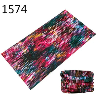 1551-1600 Flower Animal Print Turban Seamless Bandanas Headwear Scarf Magic Headband Face Mask Wrap Bike Headscarf Frauen Schal