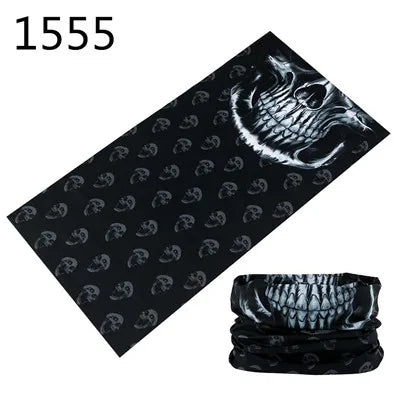 1551-1600 Flower Animal Print Turban Seamless Bandanas Headwear Scarf Magic Headband Face Mask Wrap Bike Headscarf Frauen Schal