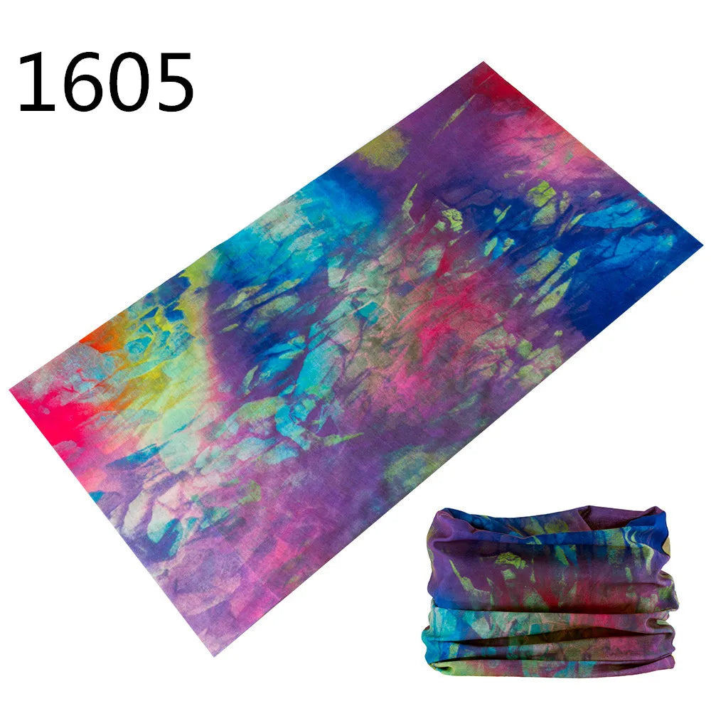 1551-1600 Flower Animal Print Turban Seamless Bandanas Headwear Scarf Magic Headband Face Mask Wrap Bike Headscarf Frauen Schal