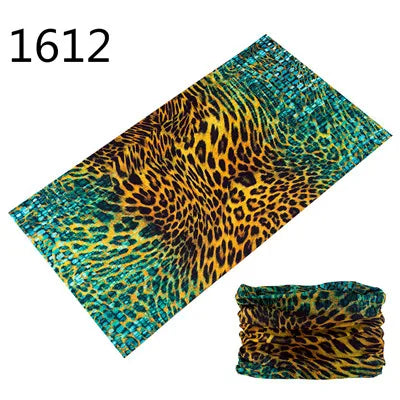 1551-1600 Flower Animal Print Turban Seamless Bandanas Headwear Scarf Magic Headband Face Mask Wrap Bike Headscarf Frauen Schal