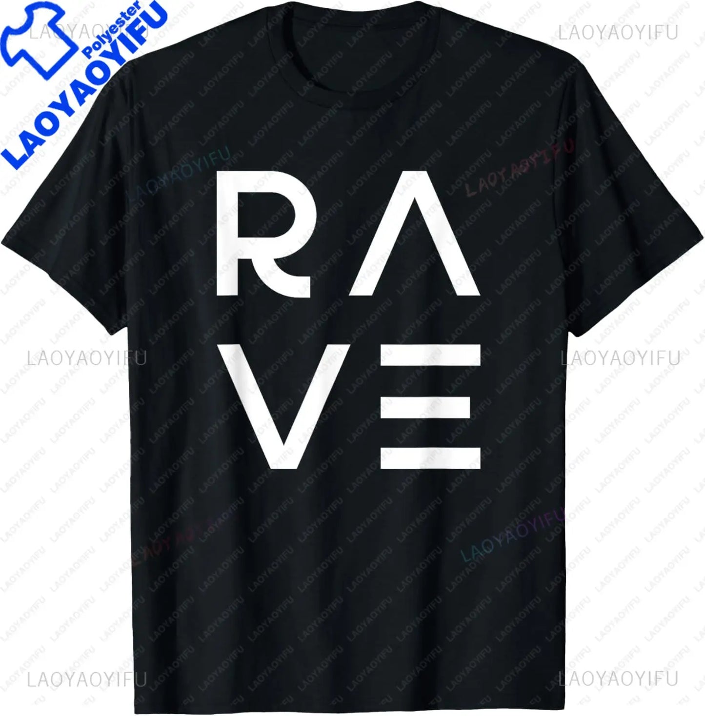 Rave Party Outfit EDM DJ Trance Techno Music T-Shirt Custom Printed Graphic T Shirts Customizable Vintage T Shirt Ropa Hombre