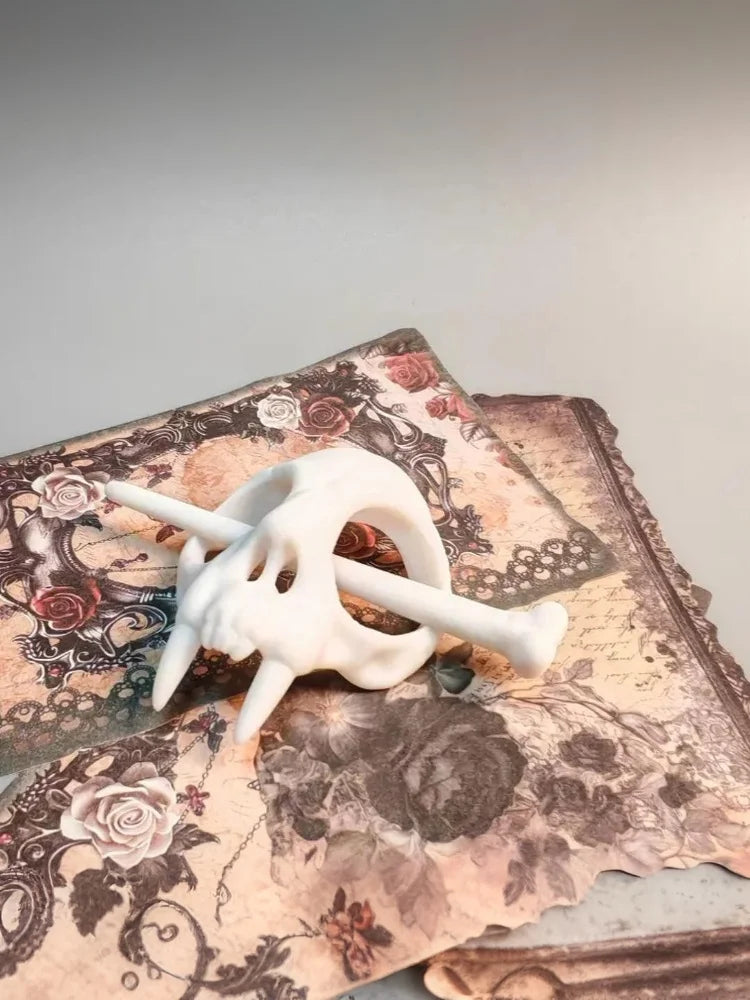 Hot Sale Ghost Skull Hair Sticks Gothic Skeleton Hairpin Women Hairclip Headwear Halloween Accessories