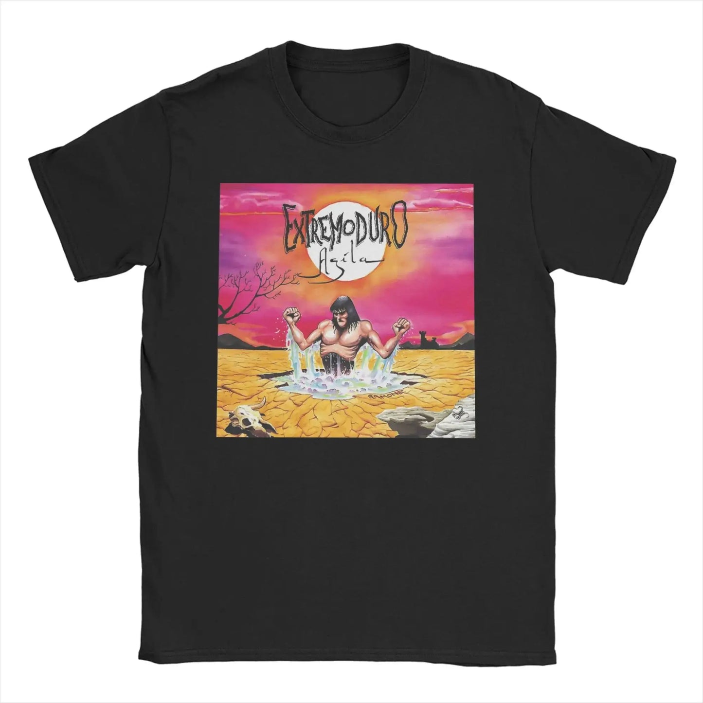 Vintage Rock Tops Robe Compilation- Four Songs By Extremoduro and Robe T-Shirts Print Cotton T Shirt Y2k Graphic Clothing Unisex