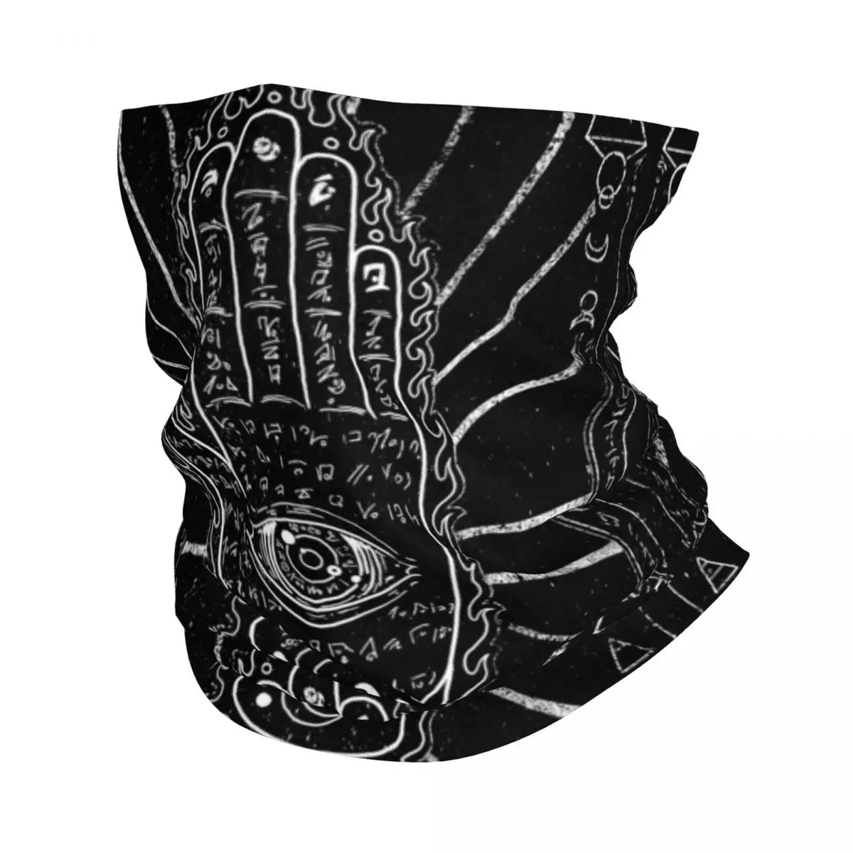 Hamsa Hand Bohemian Bandana Neck Gaiter Printed Hippie Mandala Paisley Boho Mask Scarf Balaclava Outdoor Sports Adult Windproof