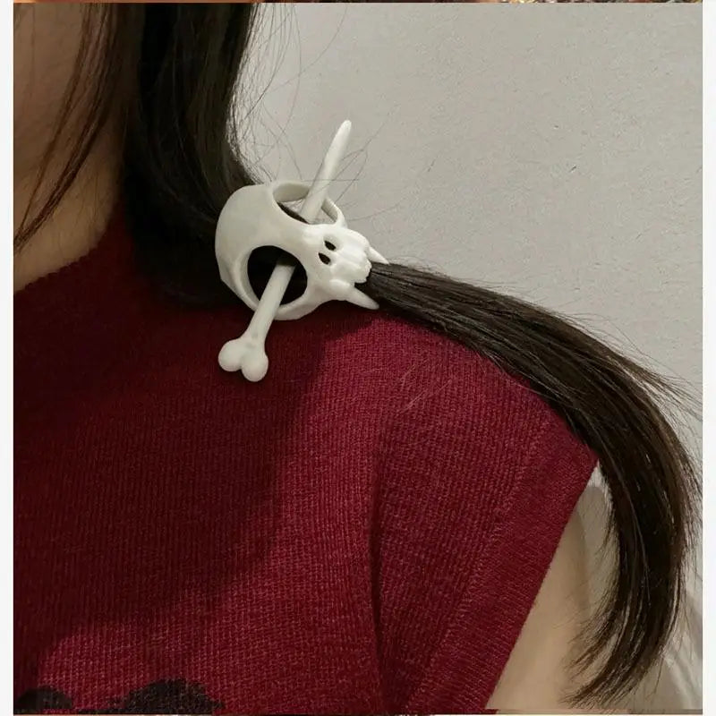 Hot Sale Ghost Skull Hair Sticks Gothic Skeleton Hairpin Women Hairclip Headwear Halloween Accessories