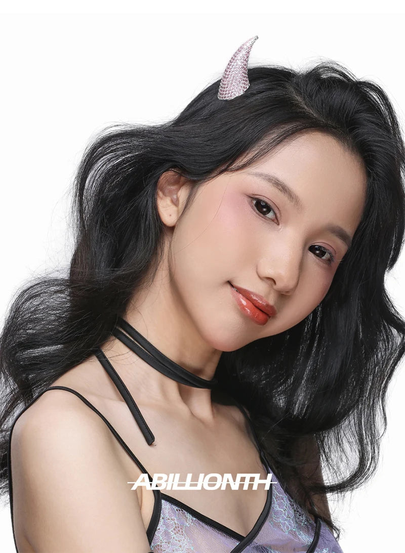 Punk HipHop Demon's Horn Metal Headband Hairpins Lucifer Anime Design For Women Men Girls Jewelry Accessories
