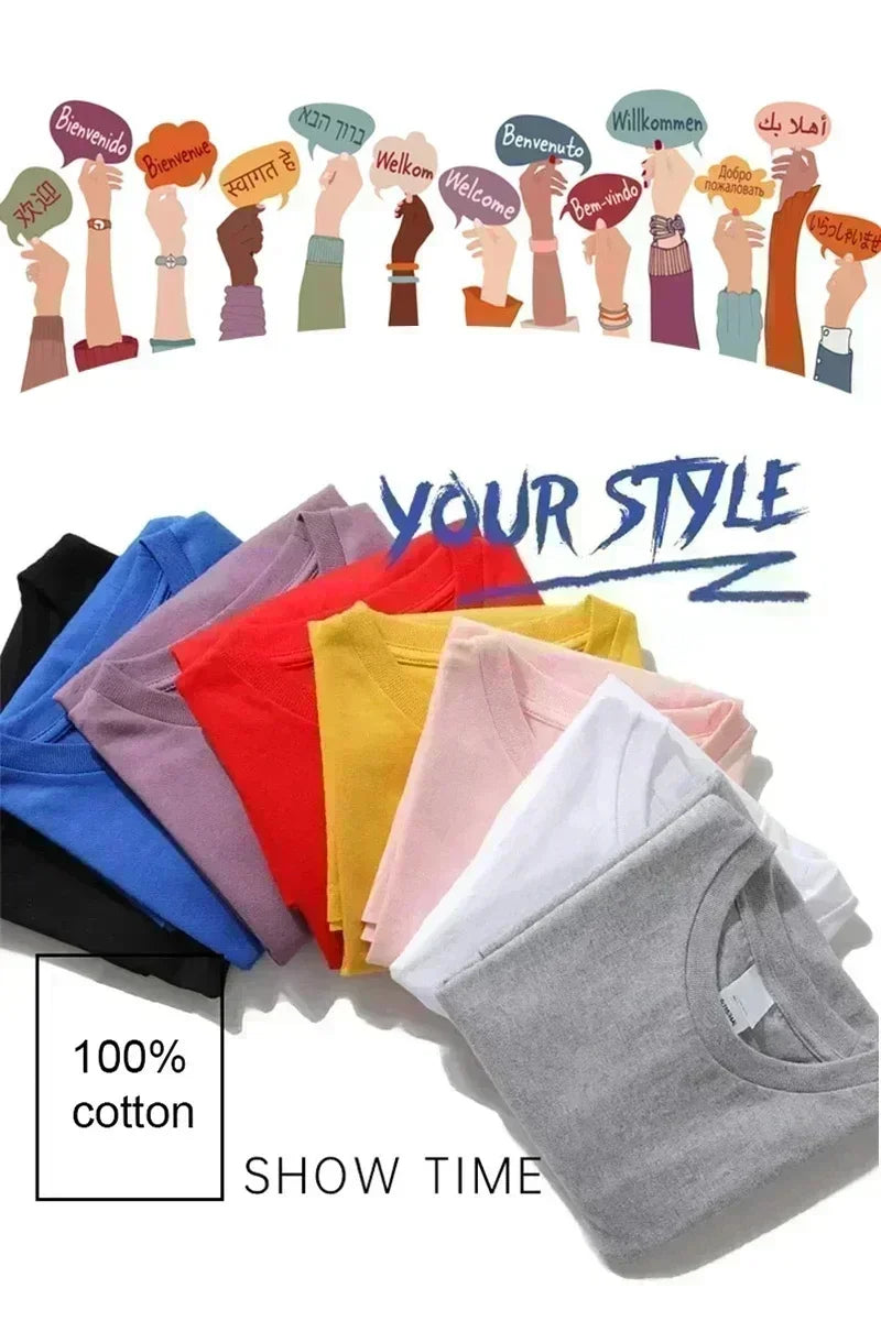 RAVE letter Men's T Shirt Fitness Sports Cotton Tee Casual Oversized O-Neck Summer Spring Loose Top Streetwear Trendy O-Neck Top