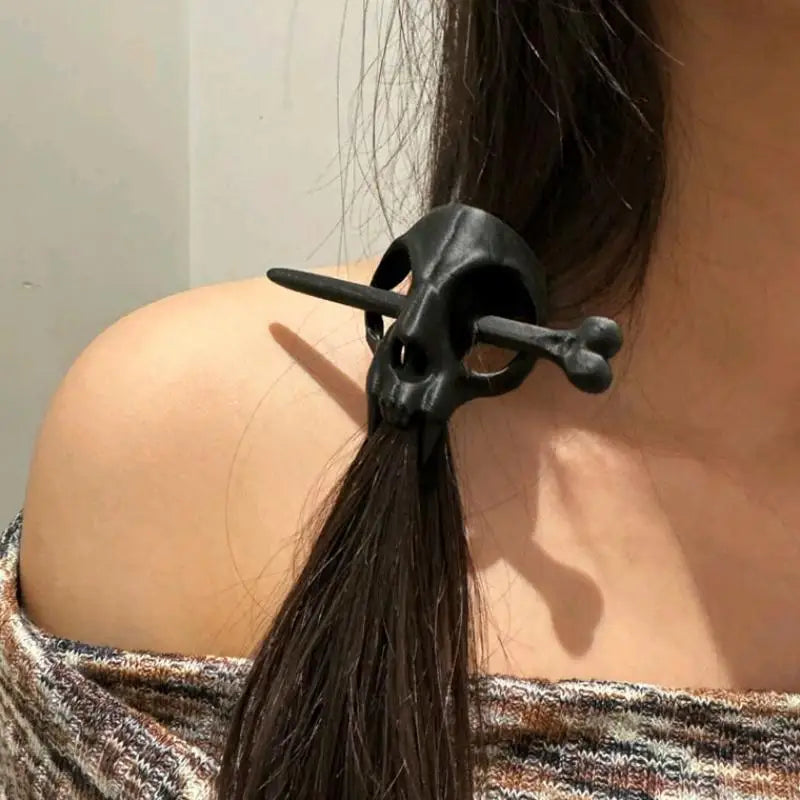 Hot Sale Ghost Skull Hair Sticks Gothic Skeleton Hairpin Women Hairclip Headwear Halloween Accessories