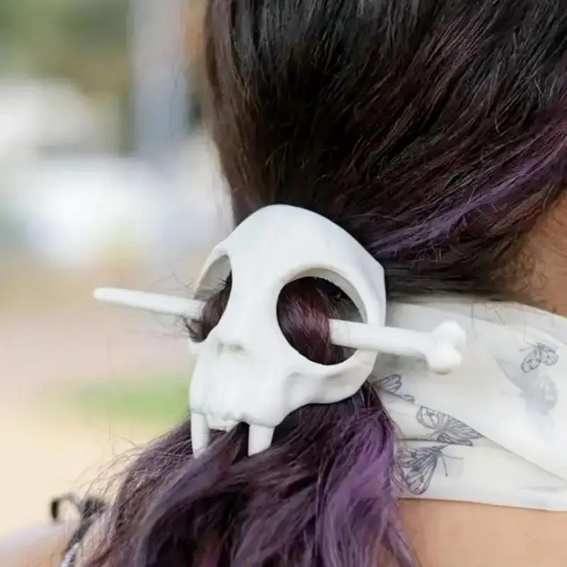 Hot Sale Ghost Skull Hair Sticks Gothic Skeleton Hairpin Women Hairclip Headwear Halloween Accessories