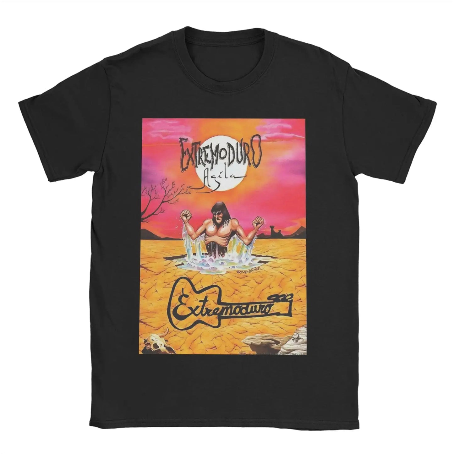 Vintage Rock Tops Robe Compilation- Four Songs By Extremoduro and Robe T-Shirts Print Cotton T Shirt Y2k Graphic Clothing Unisex