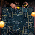 Celtic Cross Altar Cloth Tarot Card Table Cloth Witch Moon Divination Table Cover For Tarot Mat Witchy Gifts Decor Card Pad