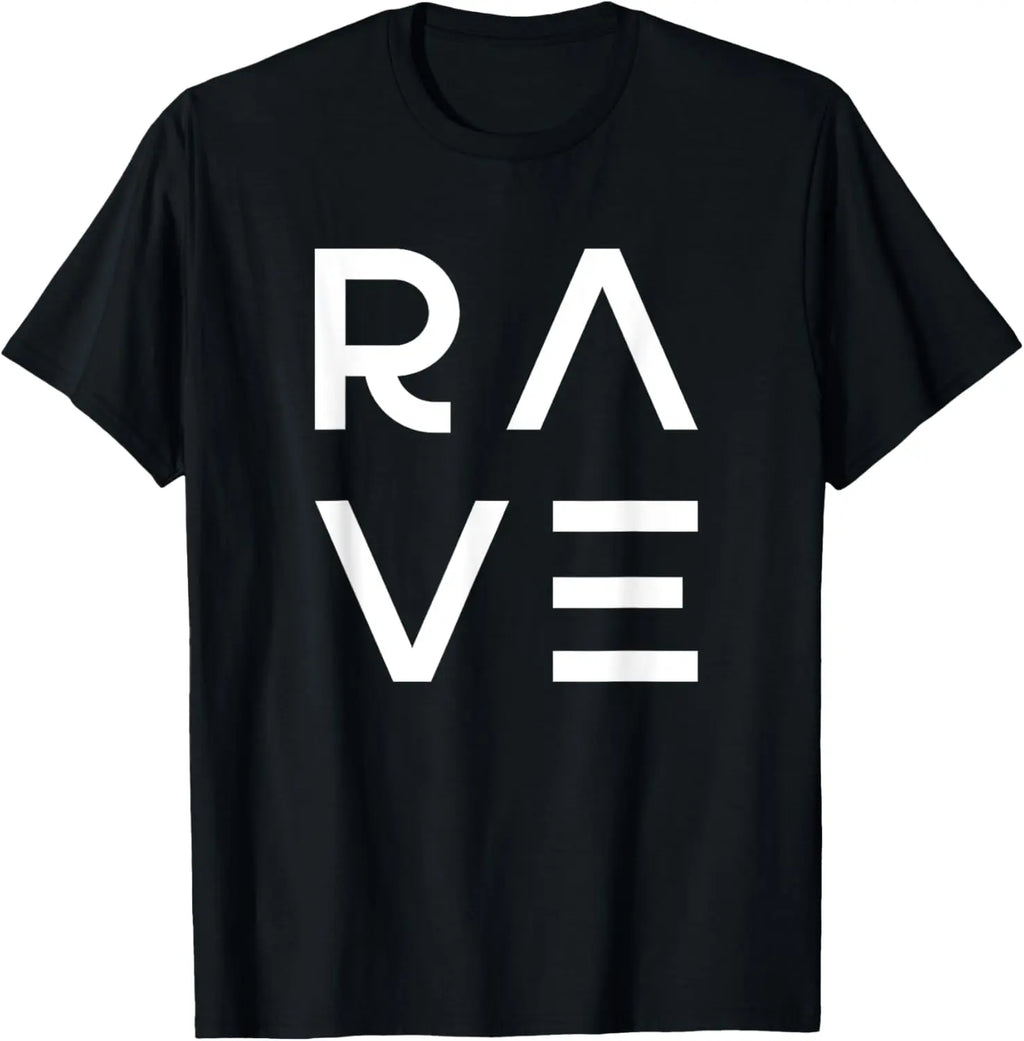 Rave Party Outfit EDM DJ Trance Techno Music T-Shirt Custom Printed Graphic T Shirts Customizable Vintage T Shirt Ropa Hombre