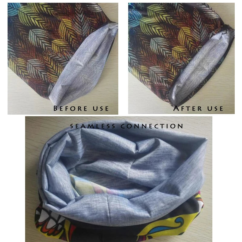 1551-1600 Flower Animal Print Turban Seamless Bandanas Headwear Scarf Magic Headband Face Mask Wrap Bike Headscarf Frauen Schal