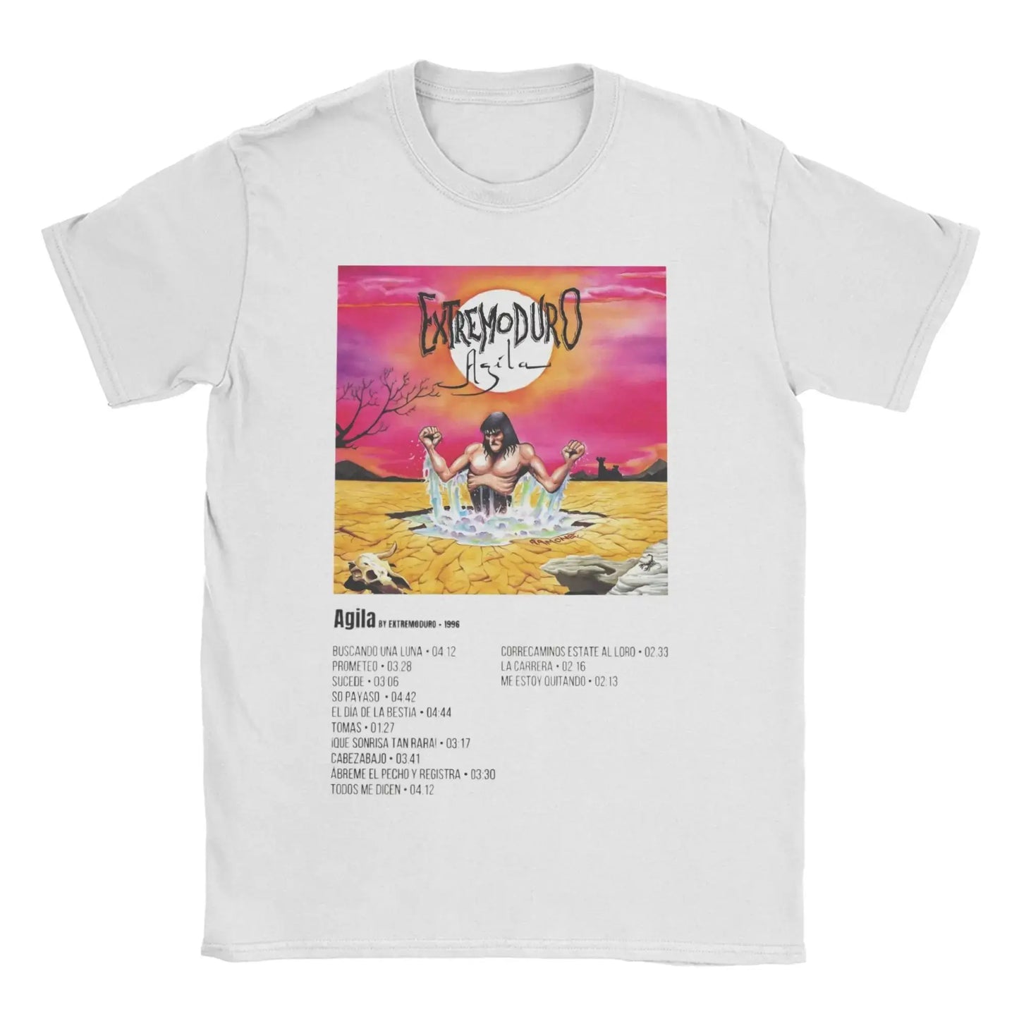 Vintage Rock Tops Robe Compilation- Four Songs By Extremoduro and Robe T-Shirts Print Cotton T Shirt Y2k Graphic Clothing Unisex
