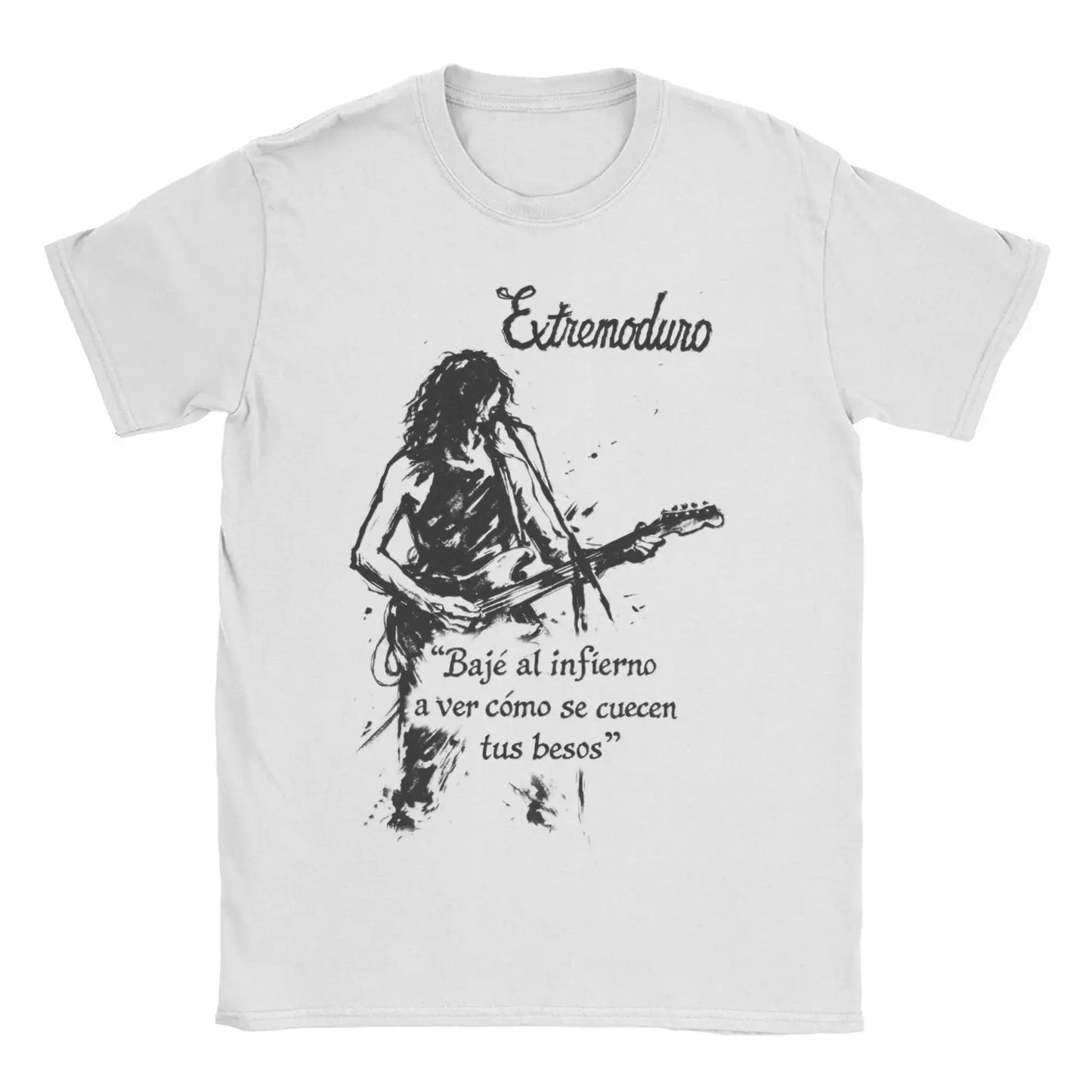 Vintage Rock Tops Robe Compilation- Four Songs By Extremoduro and Robe T-Shirts Print Cotton T Shirt Y2k Graphic Clothing Unisex