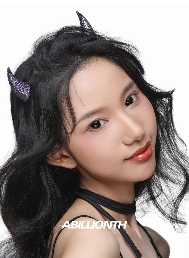 Punk HipHop Demon's Horn Metal Headband Hairpins Lucifer Anime Design For Women Men Girls Jewelry Accessories