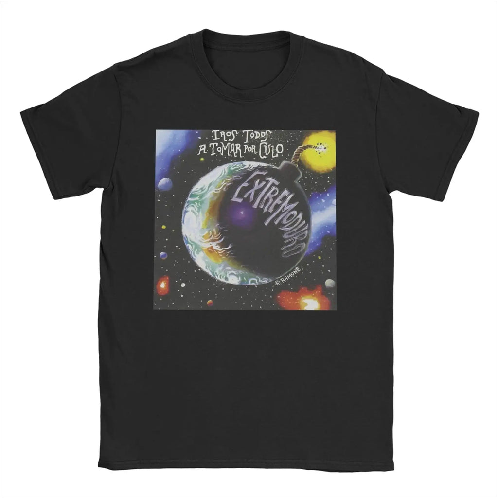 Vintage Rock Tops Robe Compilation- Four Songs By Extremoduro and Robe T-Shirts Print Cotton T Shirt Y2k Graphic Clothing Unisex