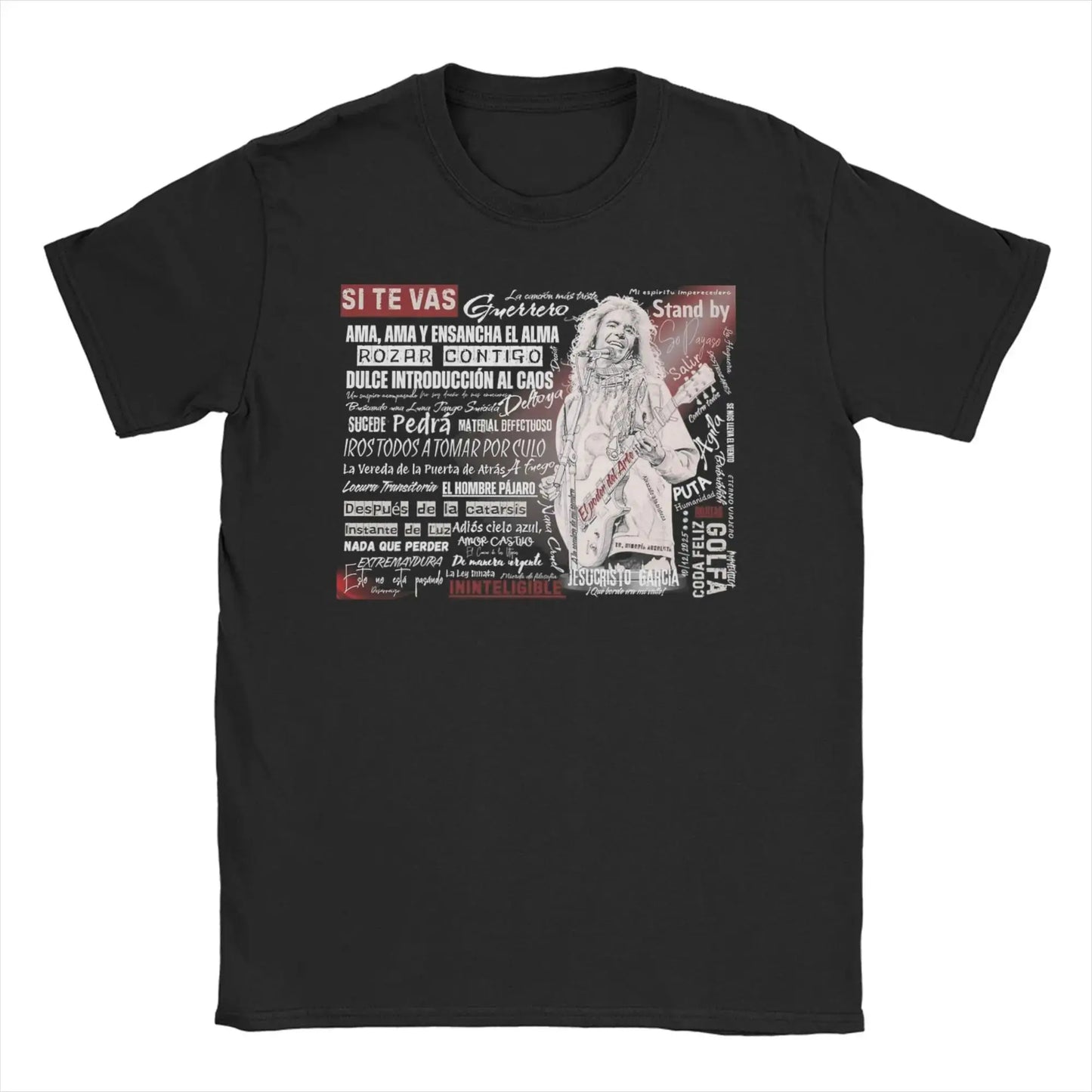 Vintage Rock Tops Robe Compilation- Four Songs By Extremoduro and Robe T-Shirts Print Cotton T Shirt Y2k Graphic Clothing Unisex